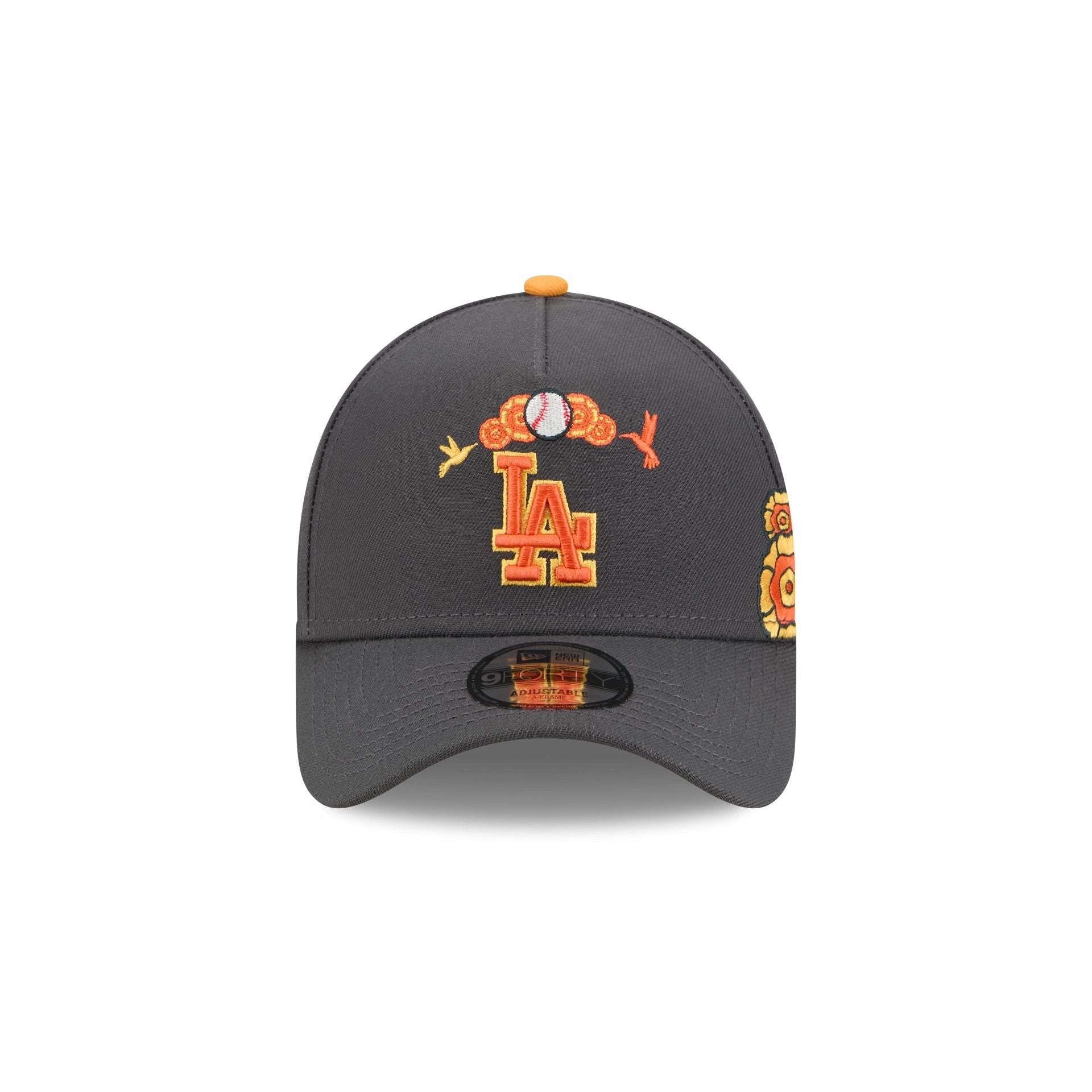 Los Angeles Dodgers Day of the Dead Graphite 9FORTY A-Frame Snapback Hat