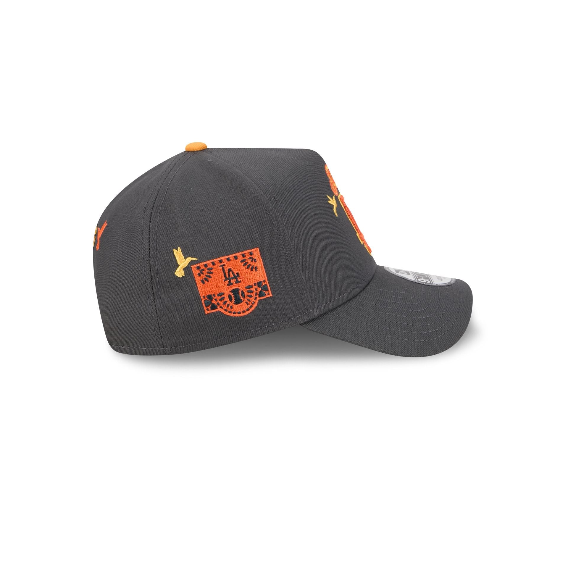 Los Angeles Dodgers Day of the Dead Graphite 9FORTY A-Frame Snapback Hat