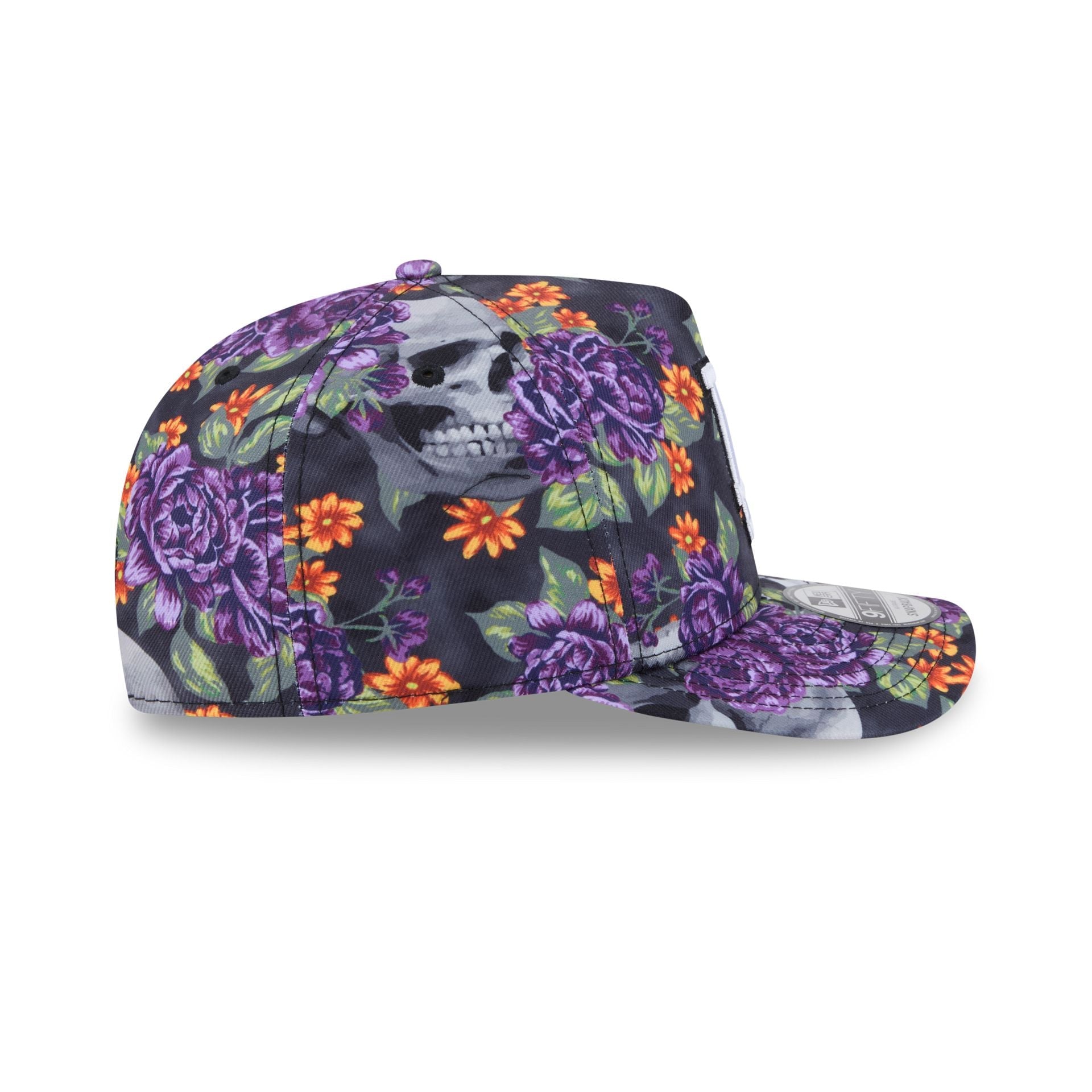 Los Angeles Dodgers Day of the Dead Skull & Roses 9FIFTY A-Frame Snapback