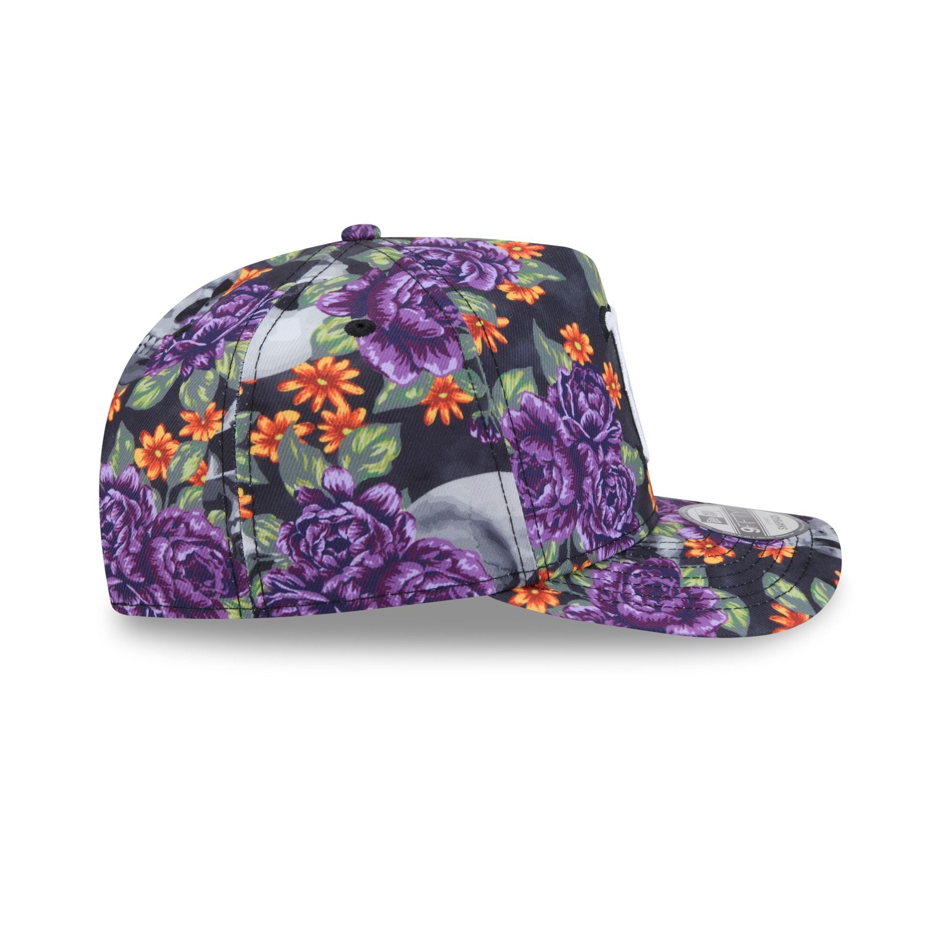 Boston Red Sox Day of the Dead Skull & Roses 9FIFTY A-Frame Snapback