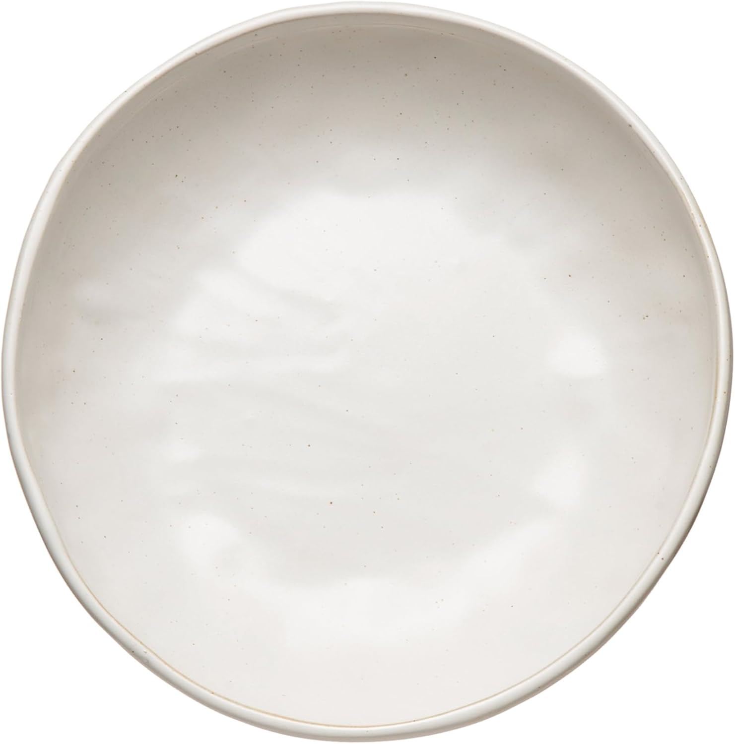 Stoneware Footed Pedestal Bowl with Handles and Reactive Glaze Finish