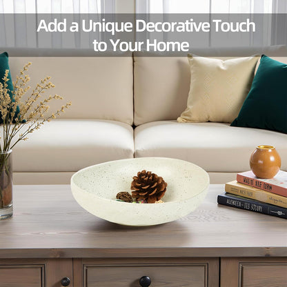 Wabi-Sabi Ceramic Decorative Bowl with Speckled Matte Finish