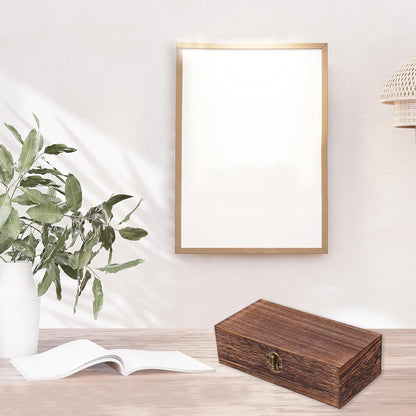 Vintage Wooden Storage Box with Lid