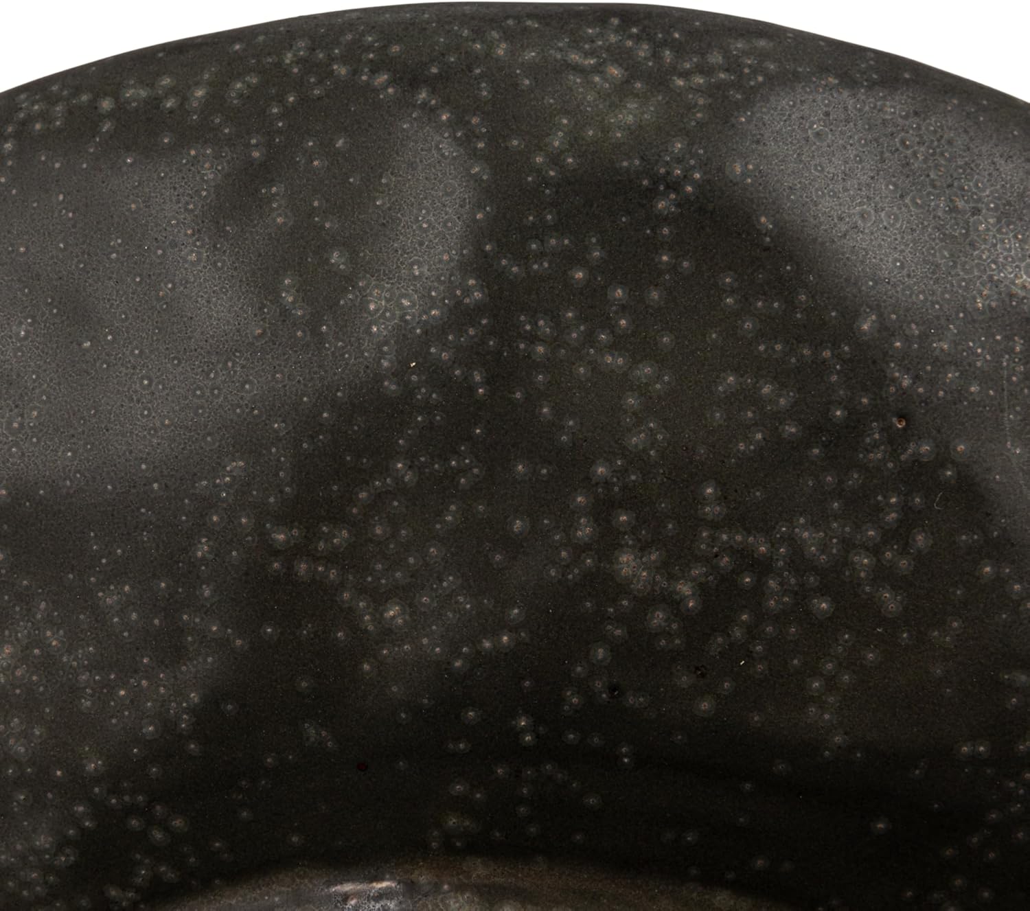 Stoneware Footed Pedestal Bowl with Handles and Reactive Glaze Finish