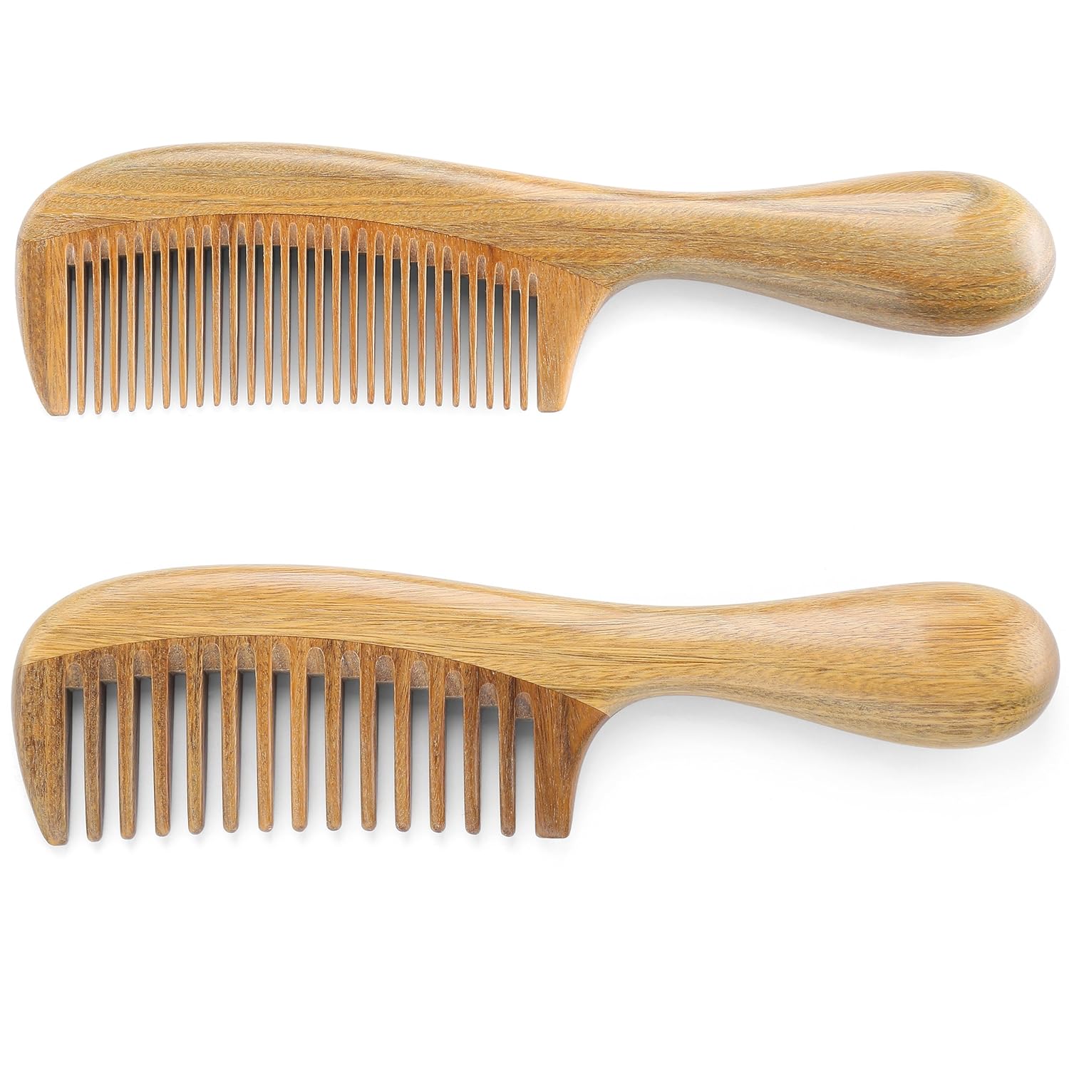 Green Sandalwood Wide Tooth Fine Tooth Set